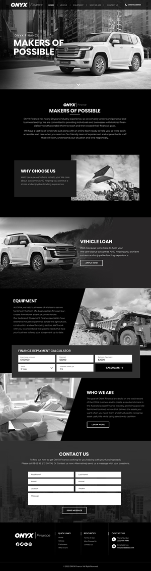 Web Design by Blue Sparrow for ONYX | Design: #28840032