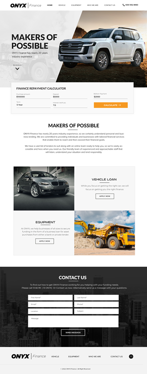 Web Design by Blue Sparrow for ONYX | Design: #28840096