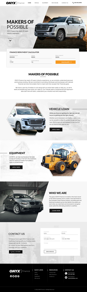 Web Design by Blue Sparrow for ONYX | Design: #28841006