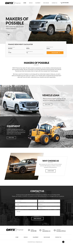 Web Design by Blue Sparrow for ONYX | Design: #28841049