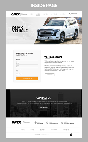 Web Design by Blue Sparrow for ONYX | Design: #28841897