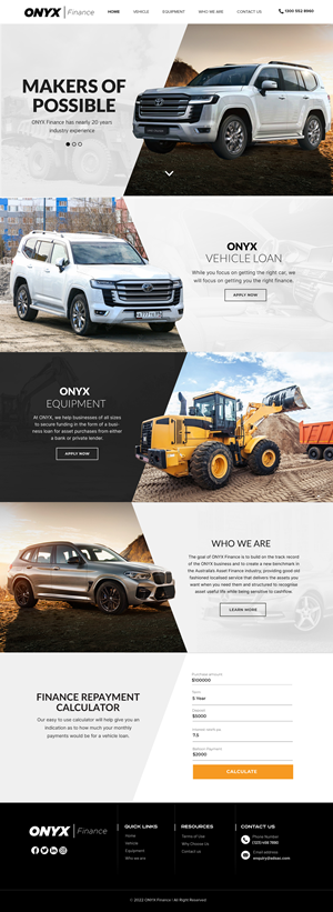 Web Design by Blue Sparrow for ONYX | Design: #28841998