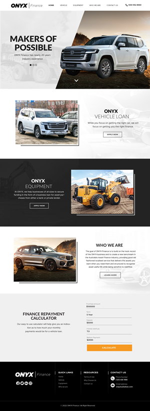 Web Design by Blue Sparrow for ONYX | Design: #28842064