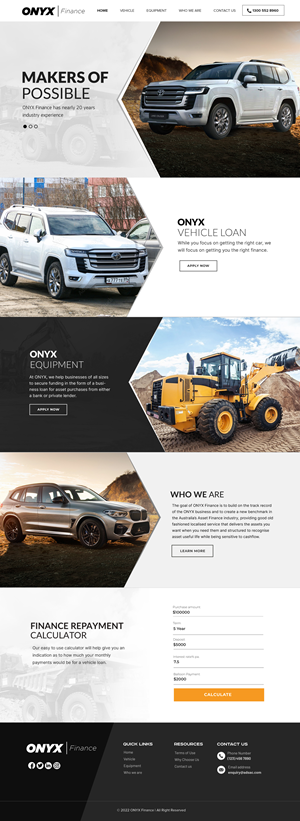 Web Design by Blue Sparrow for ONYX | Design: #28842091