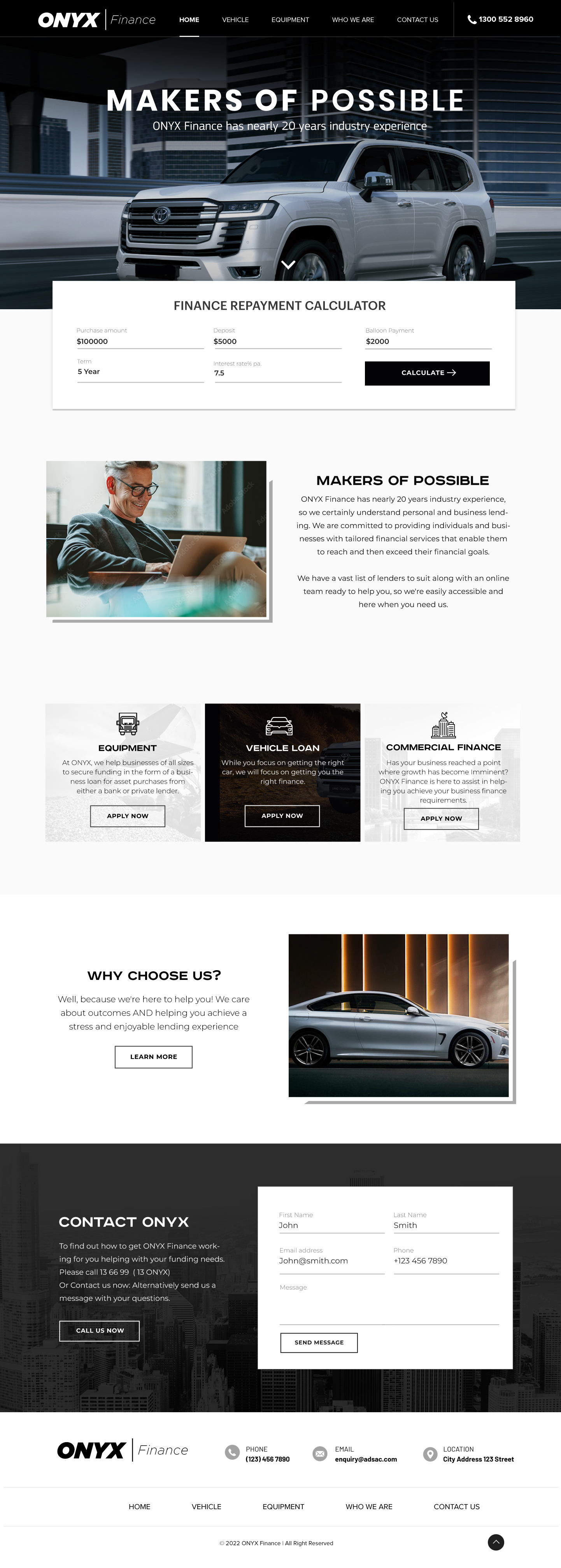 Web Design par Blue Sparrow pour ONYX | Design #28846427