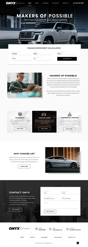 Web Design by Blue Sparrow for ONYX | Design: #28846448