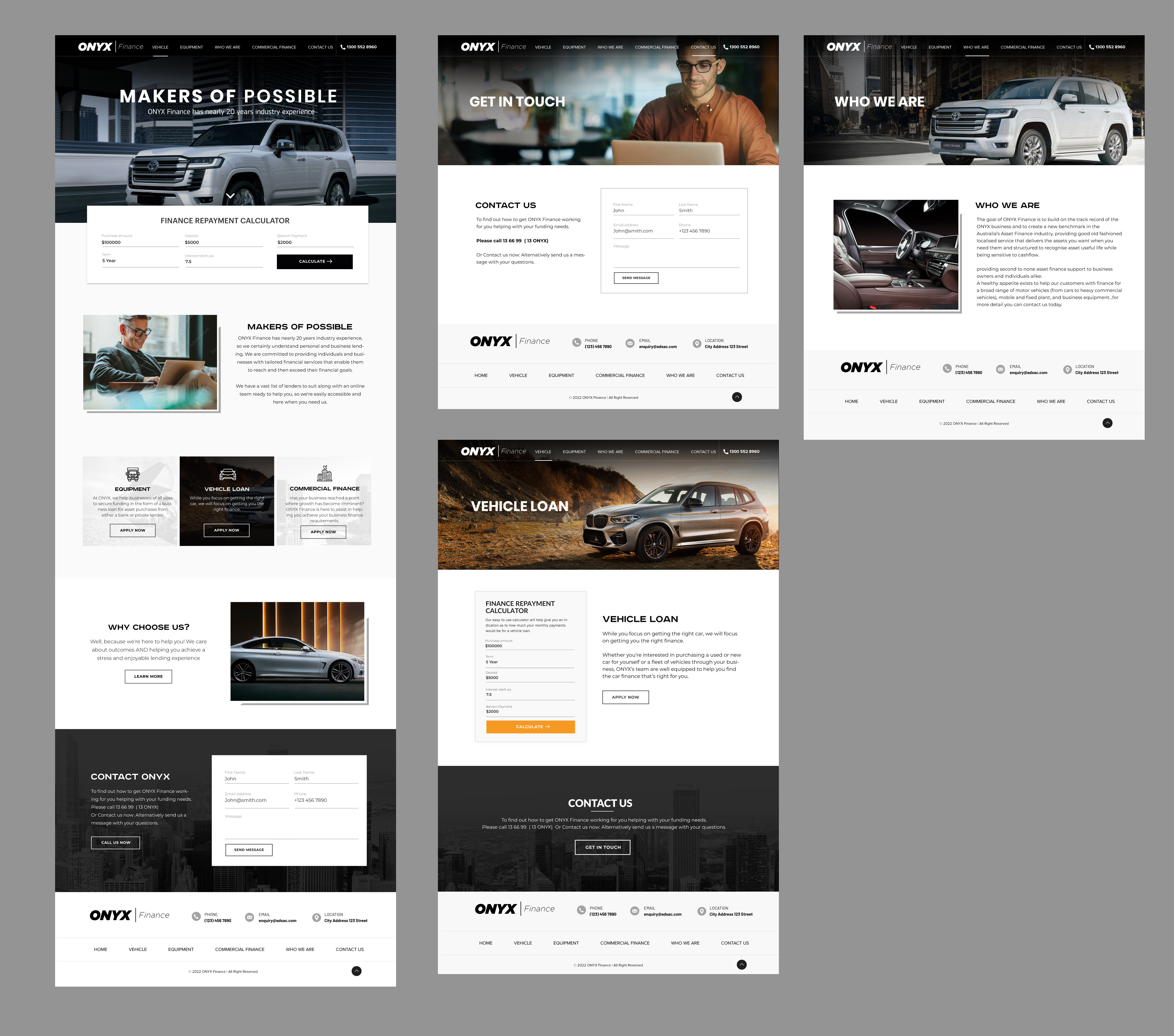 Web Design par Blue Sparrow pour ONYX | Design #28859260