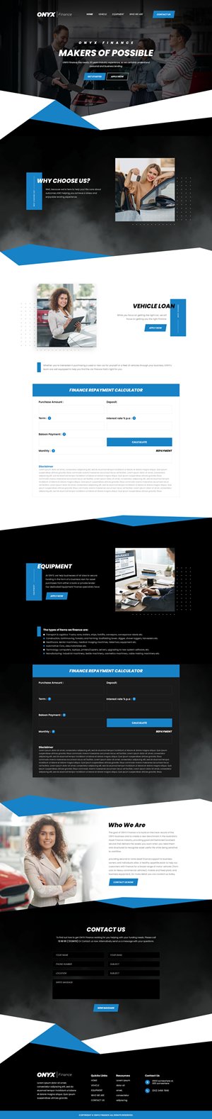 Web Design by Hussan for ONYX | Design #28841742