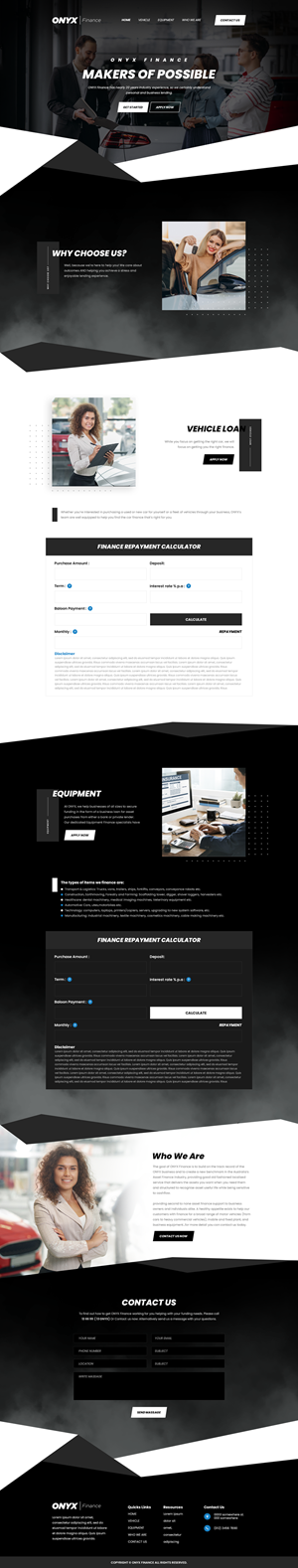 Web Design by Hussan for ONYX | Design: #28841743