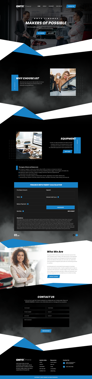 Web Design by Hussan for ONYX | Design: #28841746