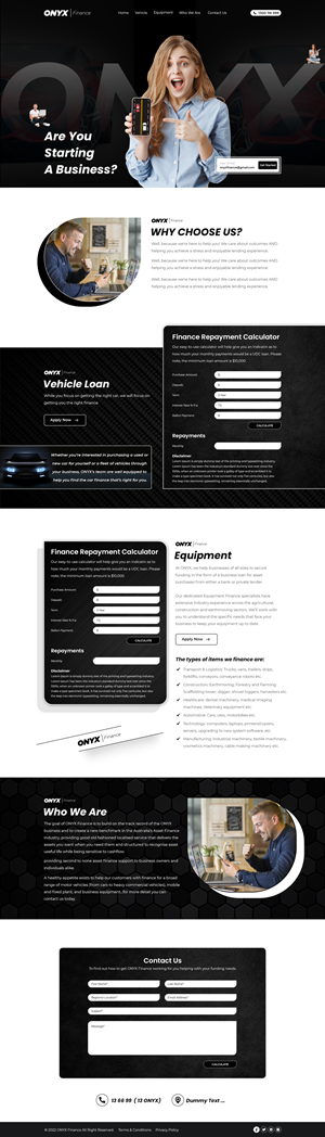 Web Design by Hussan for ONYX | Design: #28841749
