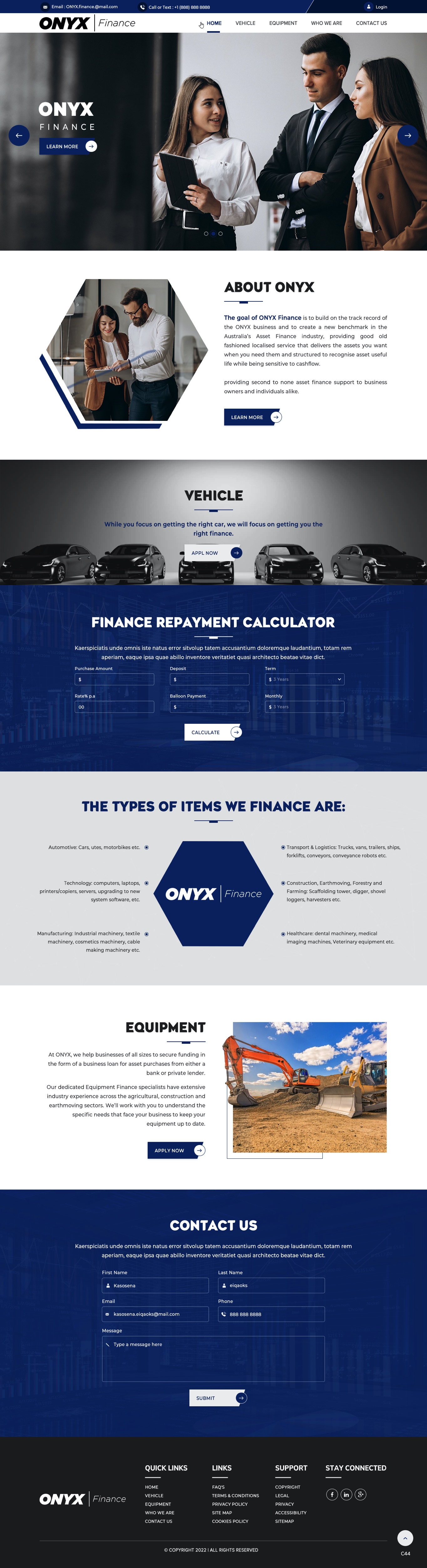 Web Design by pb for ONYX | Design #28838736