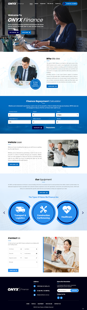 Web Design by pb for ONYX | Design: #28838739