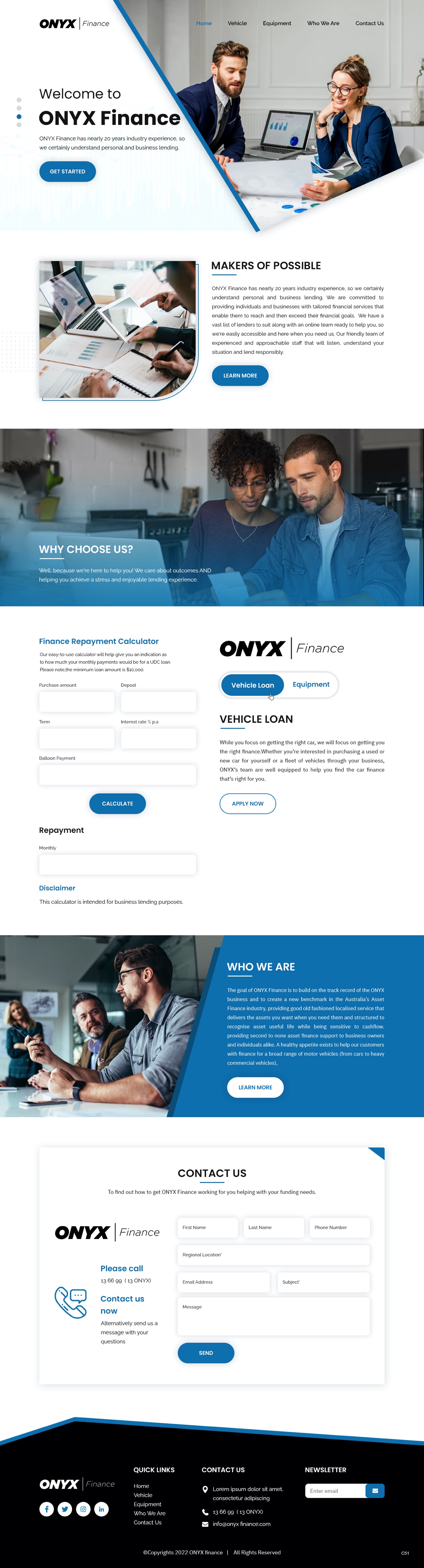 Web Design by pb for ONYX | Design #28838744