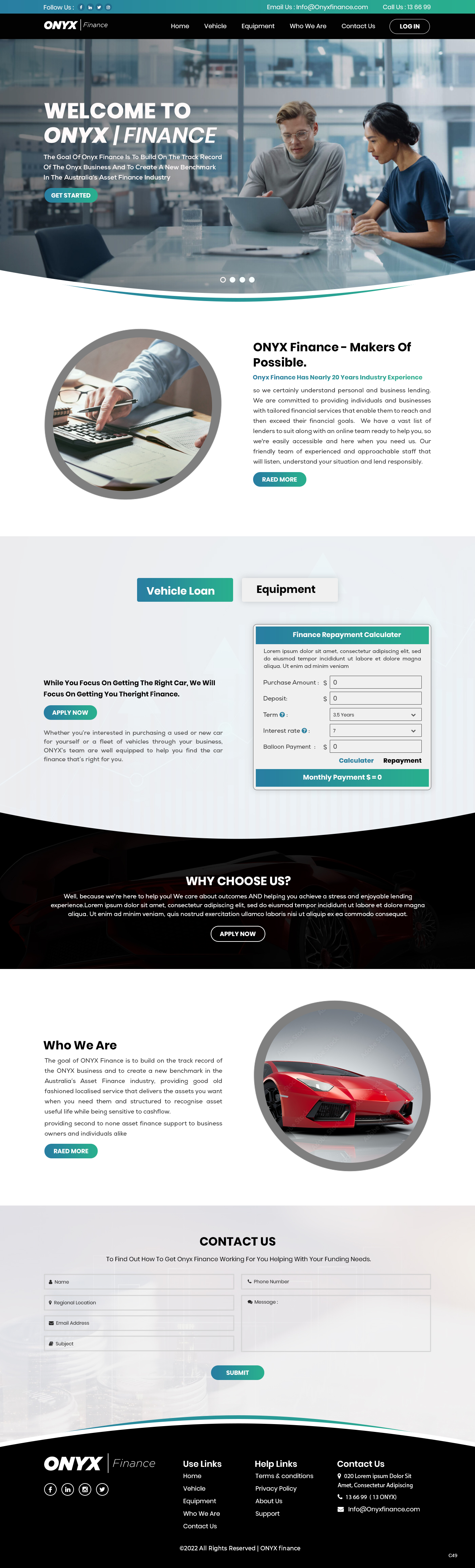 Web Design by pb for ONYX | Design #28843697
