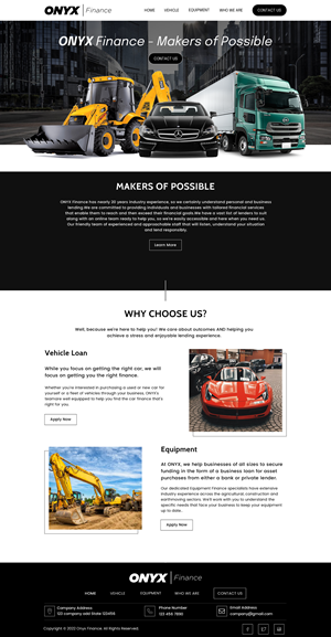 Web Design by Sbss for ONYX | Design: #28843075