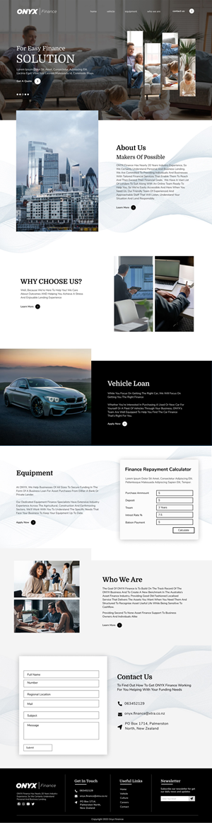 Web Design by Adeel Rahman for ONYX | Design: #28833290