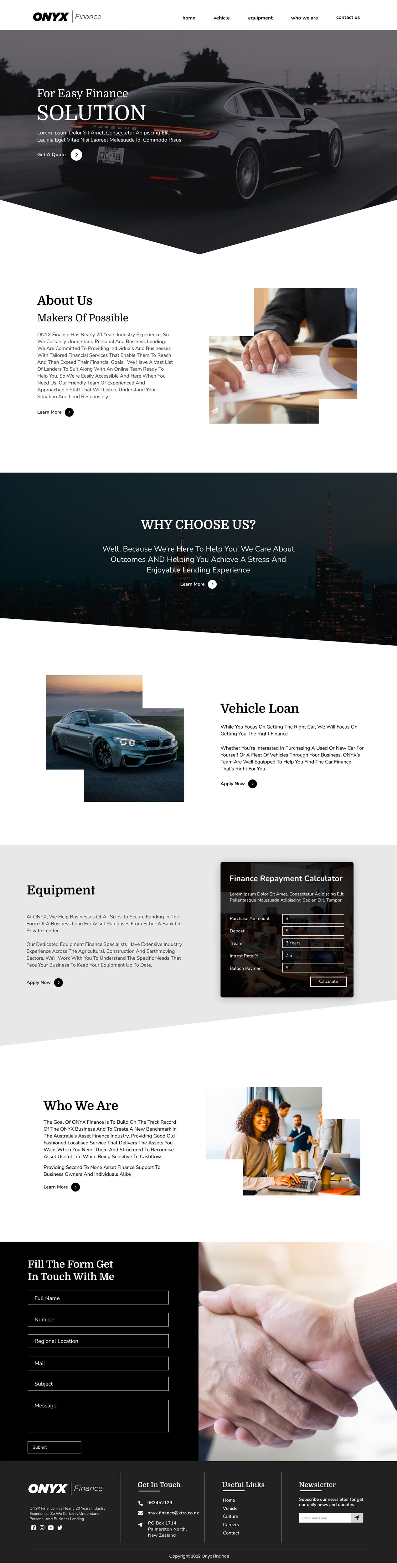 Web Design par Adeel Rahman pour ONYX | Design #28837256