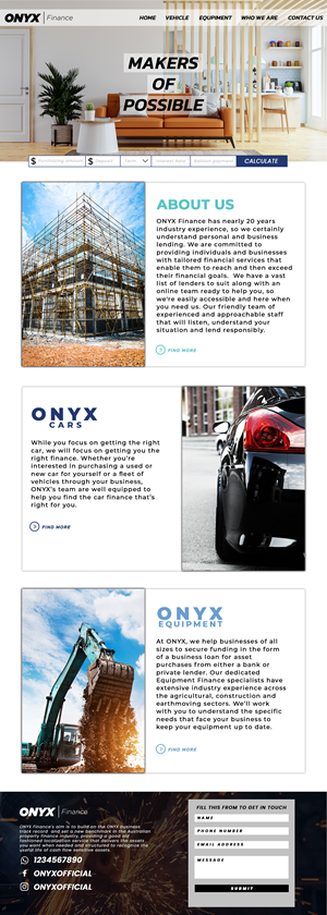 Web Design by Adeel Rahman for ONYX | Design: #28840798