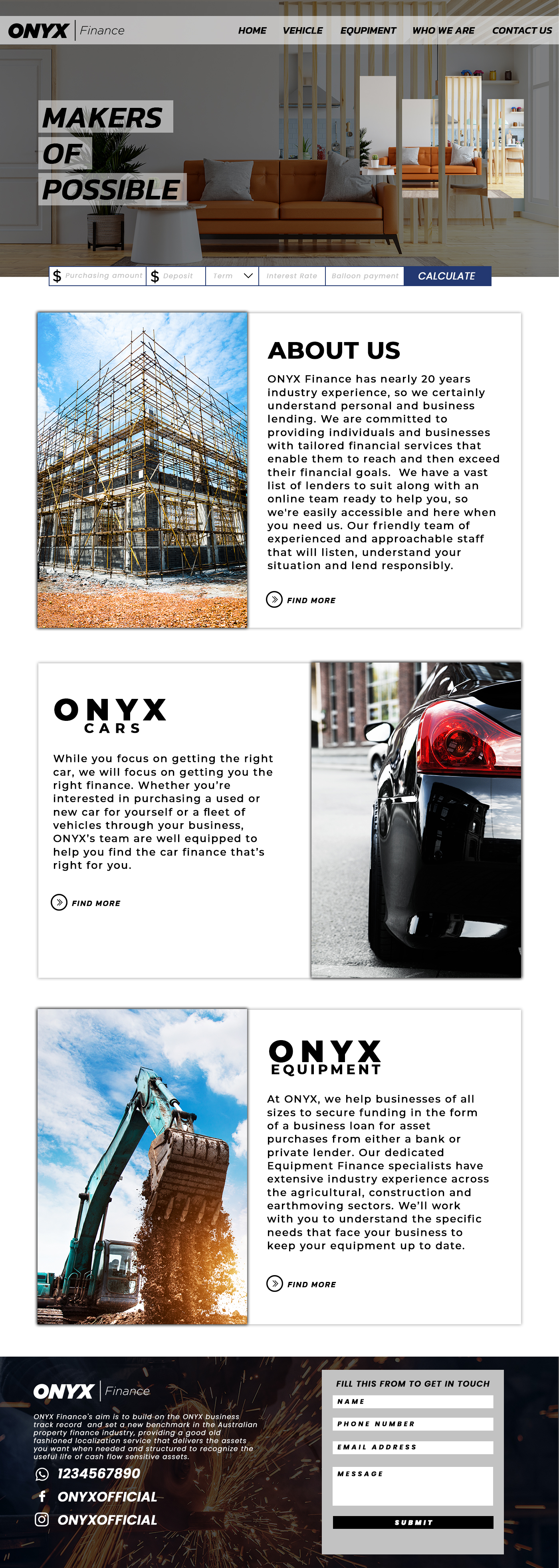 Web Design par Adeel Rahman pour ONYX | Design #28842067