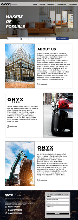 Web Design by Adeel Rahman for ONYX | Design: #28842077