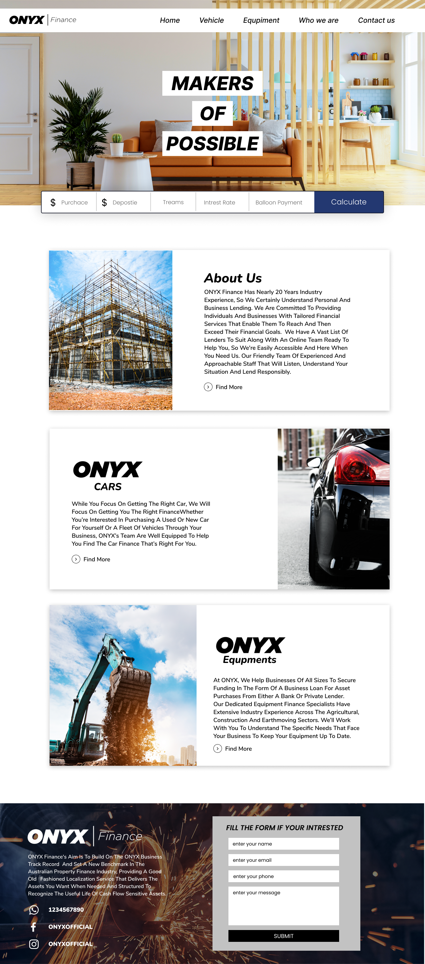 Web Design par Adeel Rahman pour ONYX | Design #28842565