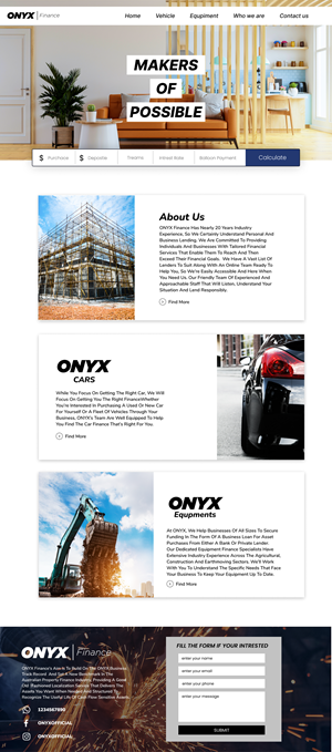 Web Design by Adeel Rahman for ONYX | Design: #28842565