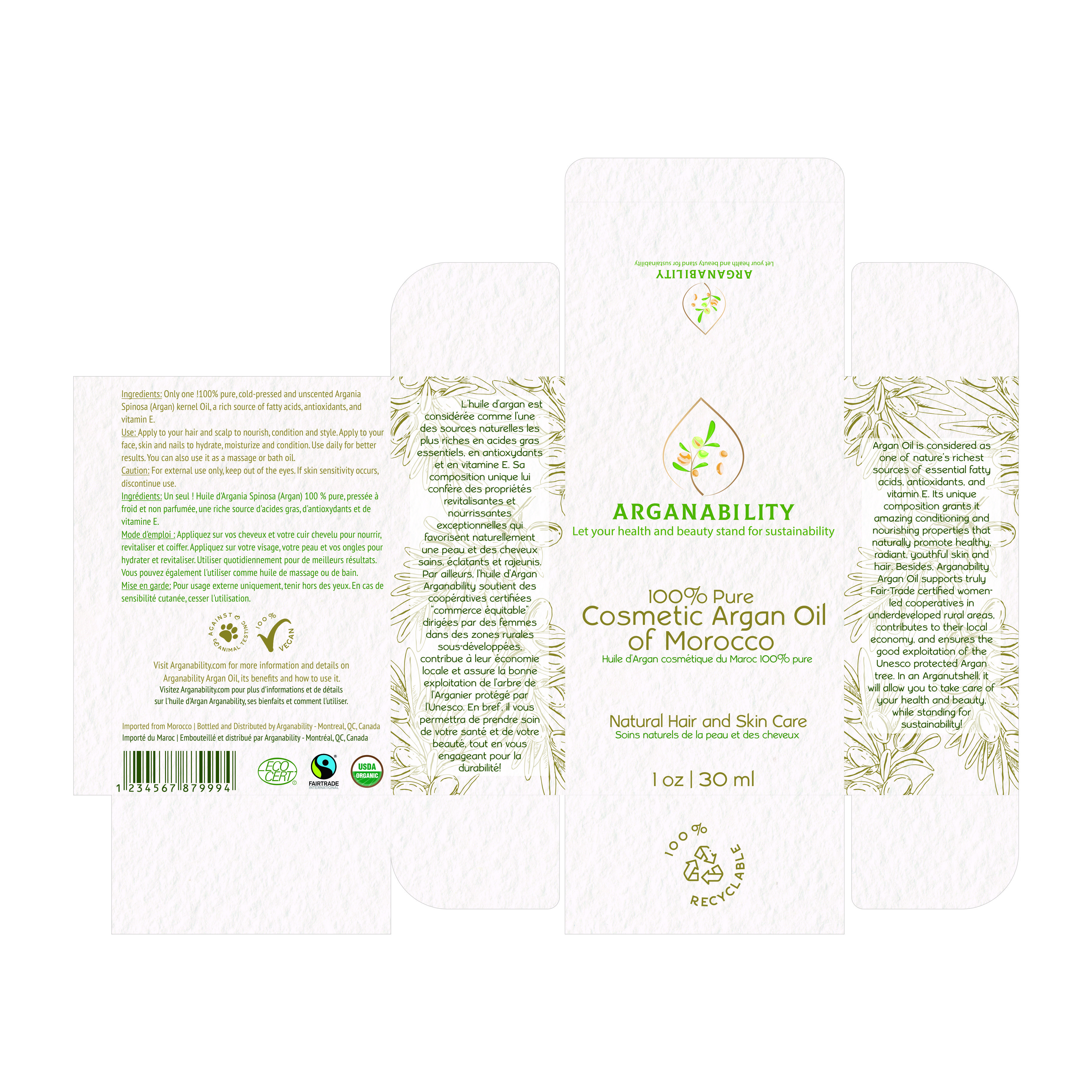 Diseño de Empaque por Lezette_G para Arganability | Diseño #28848266