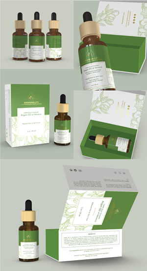 Label and packaging design for a cosmetic oil brand | Diseño de Empaque por raphis