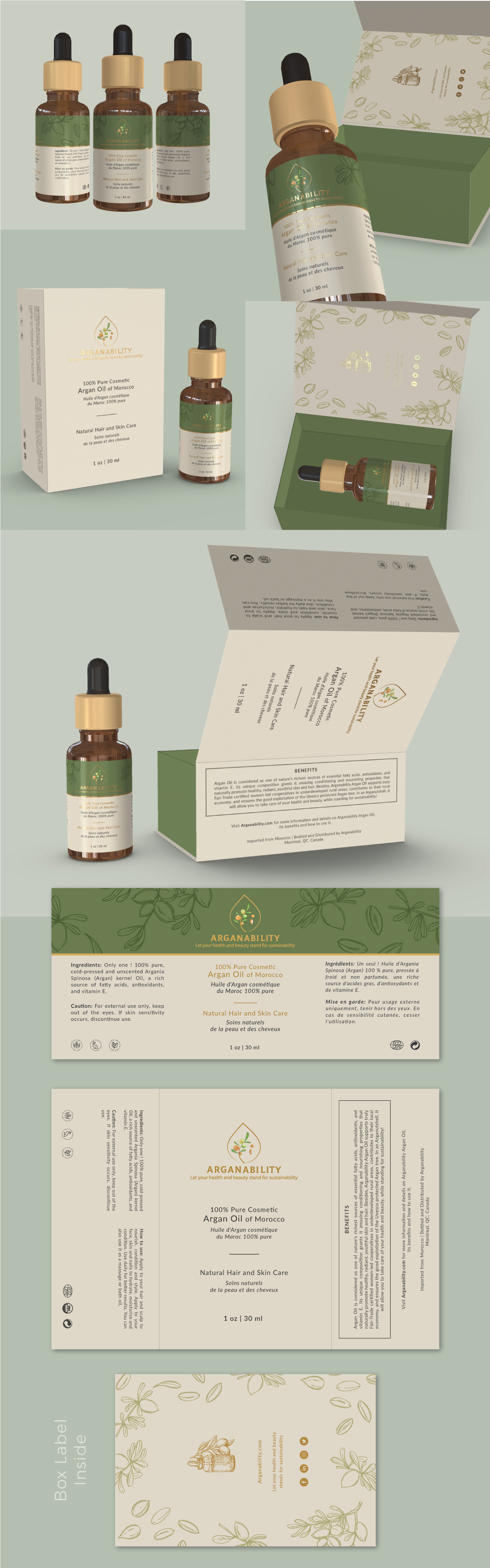 Verpackungs-Design von raphis für Arganability | Design #28865423