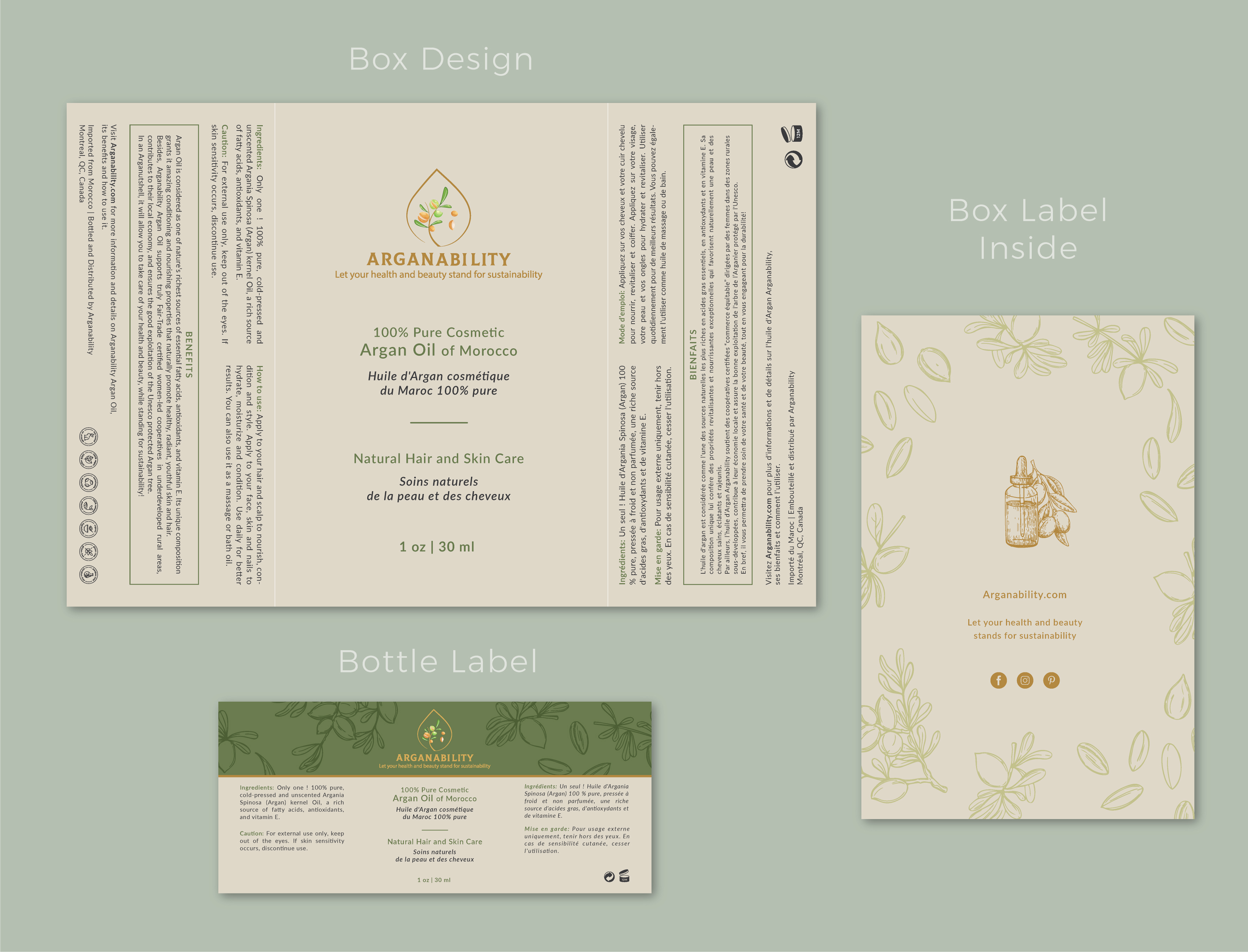 Diseño de Empaque por raphis para Arganability | Diseño #28877042