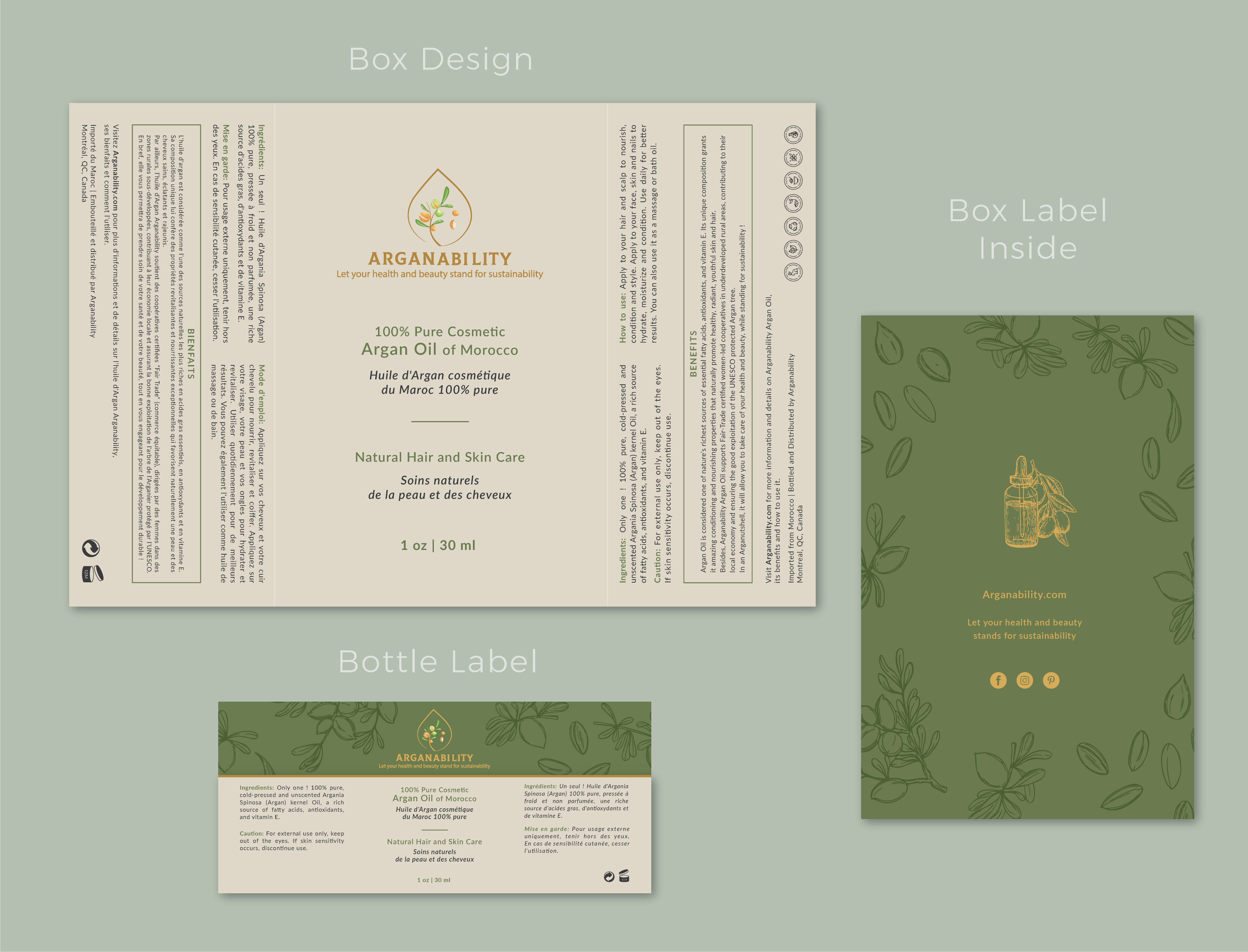 Packaging Design by raphis for Arganability | Design #28882376