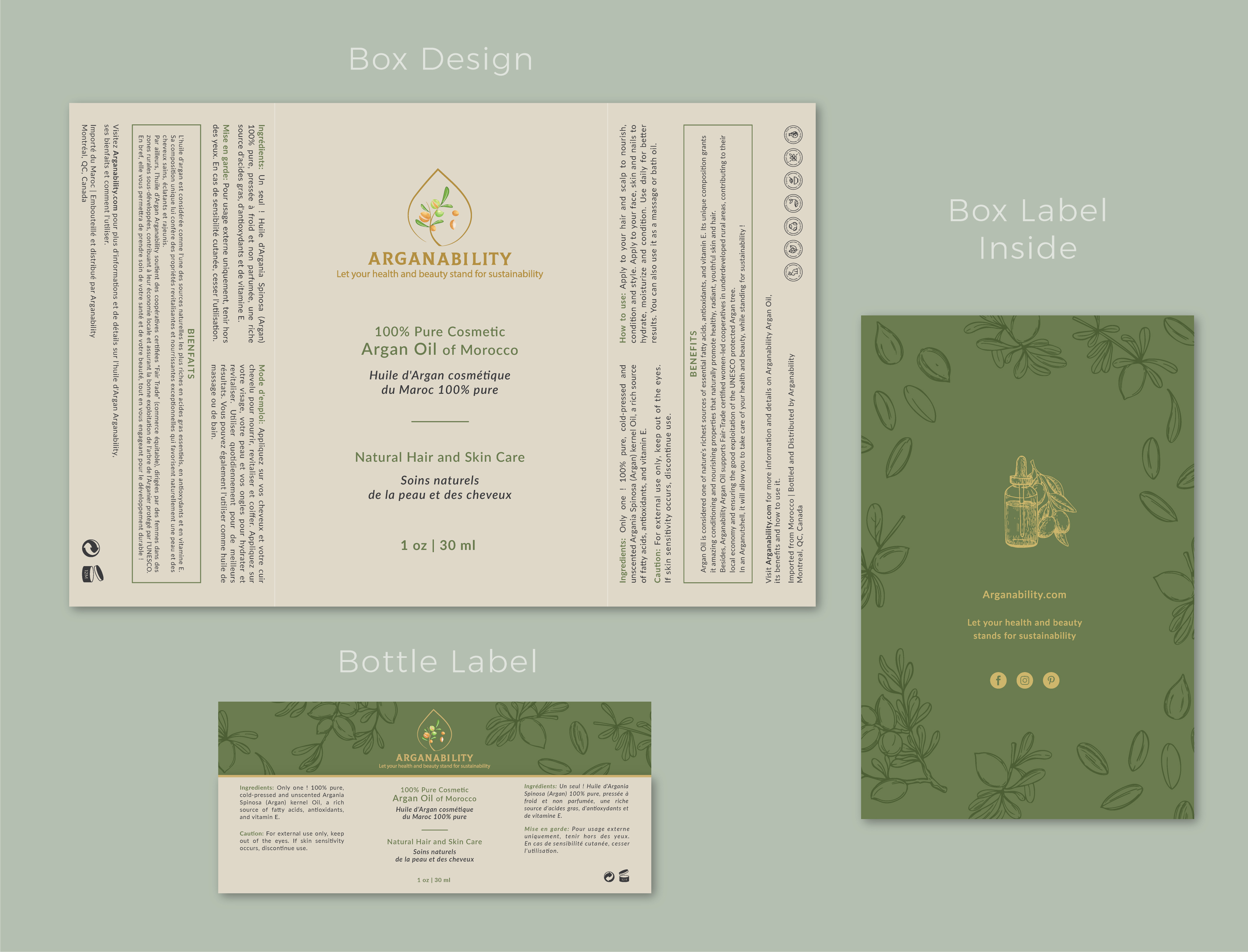 Diseño de Empaque por raphis para Arganability | Diseño #28887081