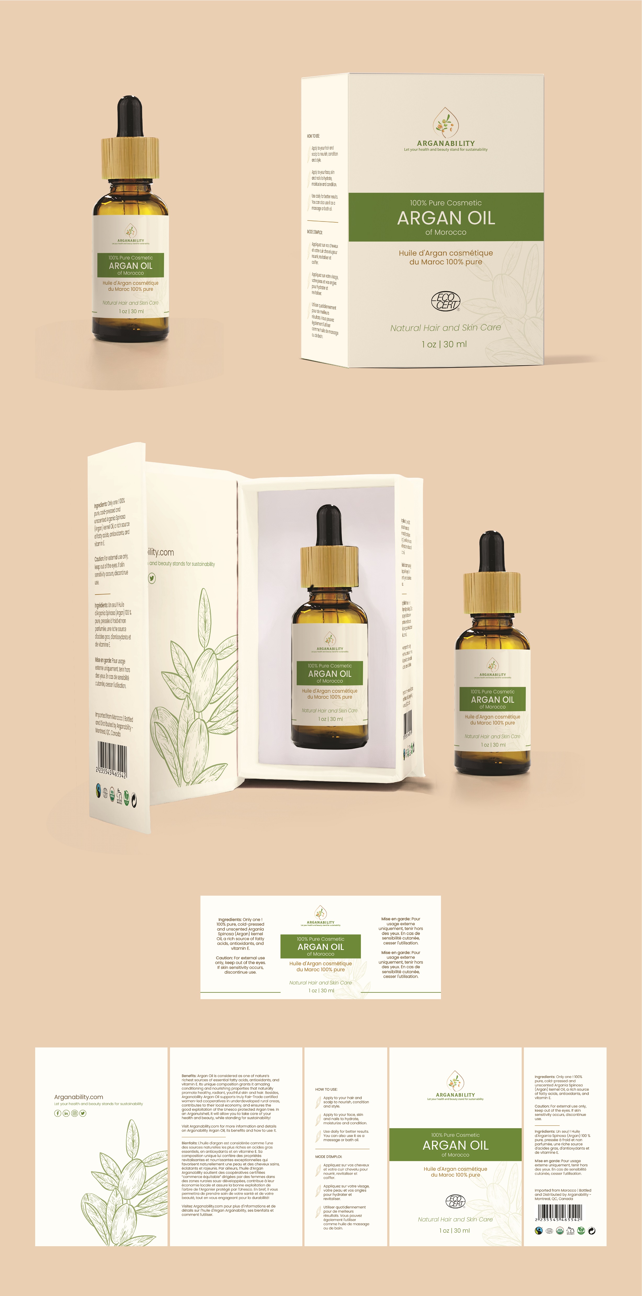 Packaging Design by Abdulmumin Imam for Arganability | Design #28852771