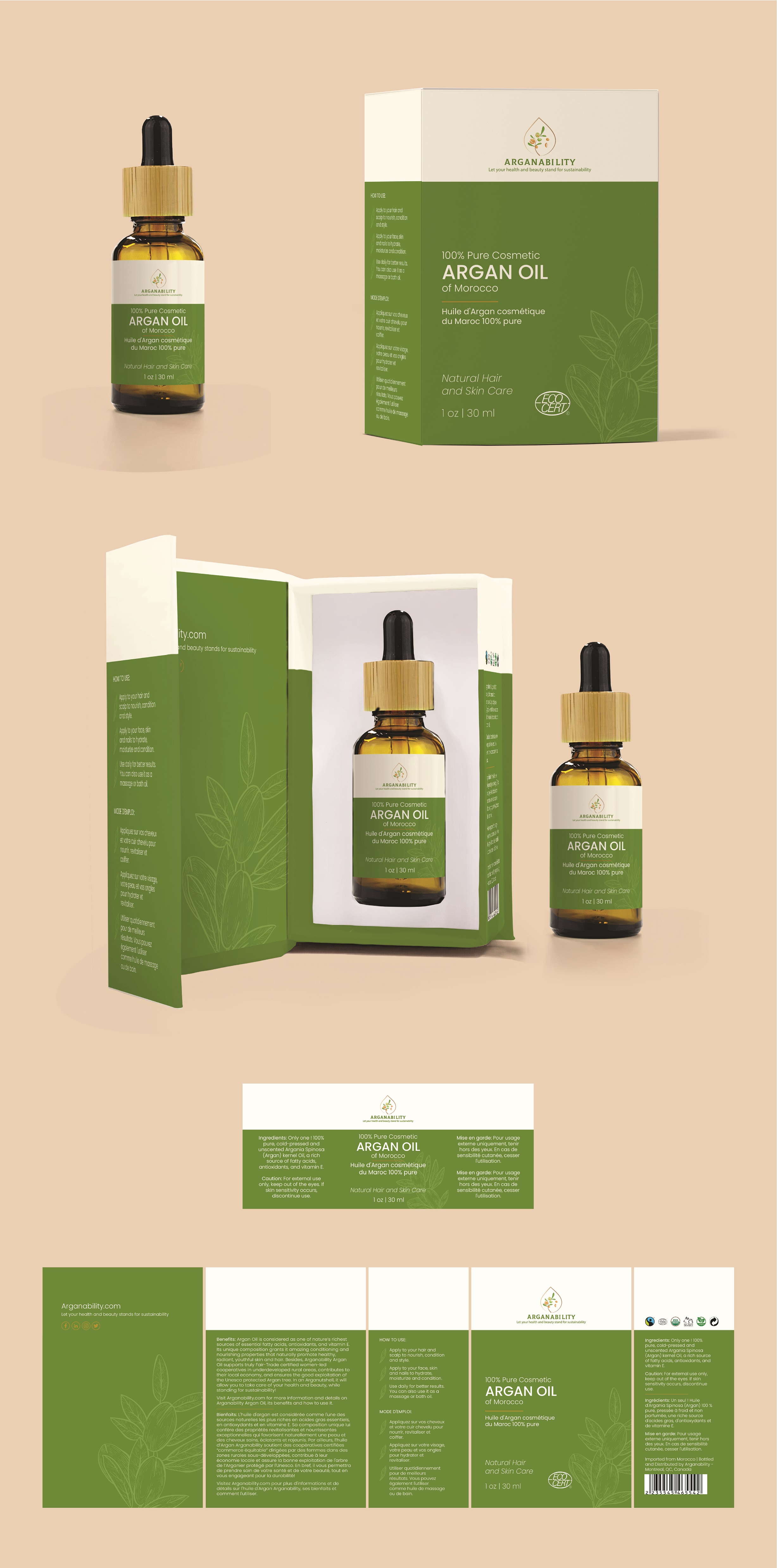 Packaging Design by Abdulmumin Imam for Arganability | Design #28852772