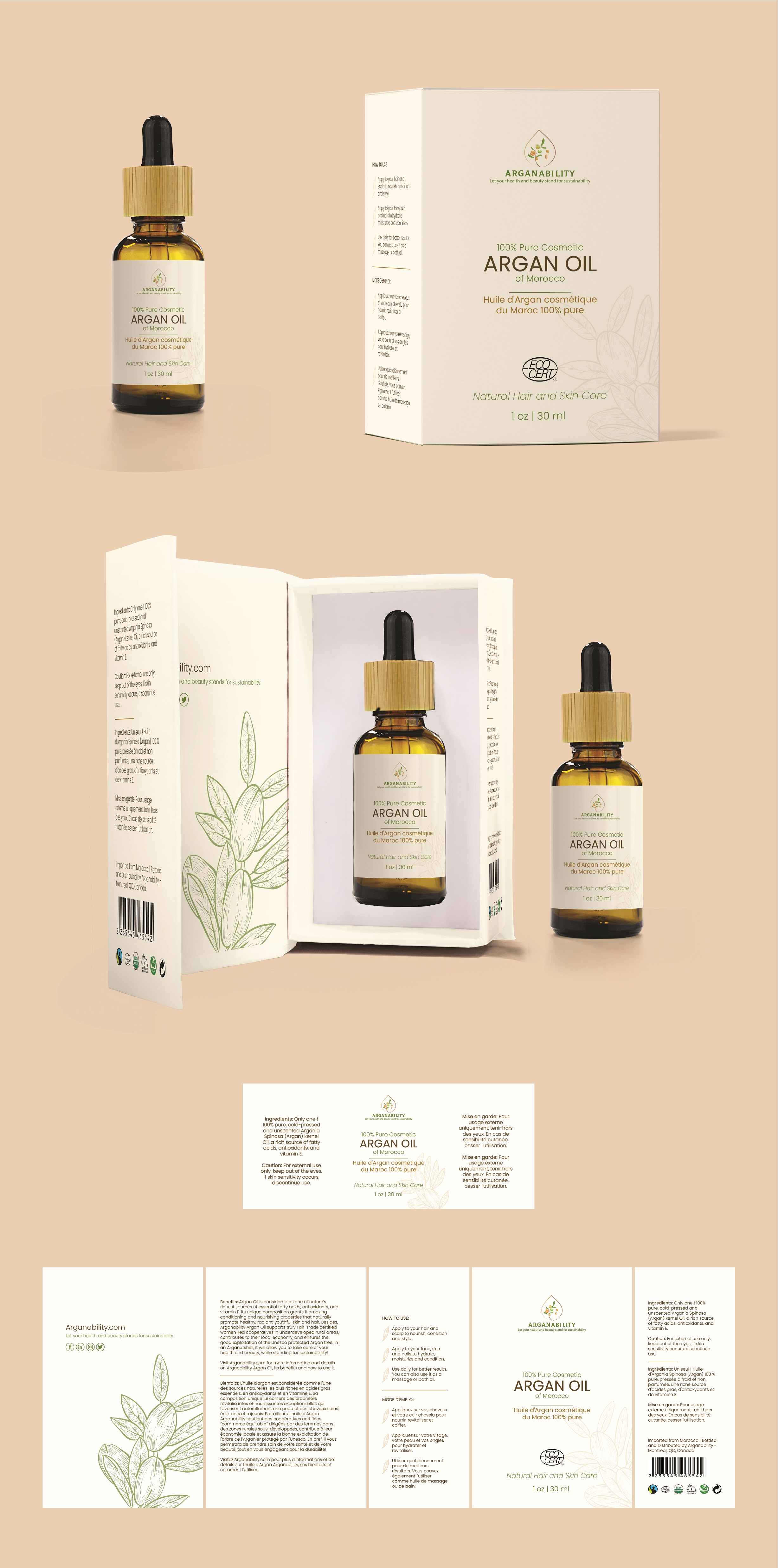 Packaging Design by Abdulmumin Imam for Arganability | Design #28852773