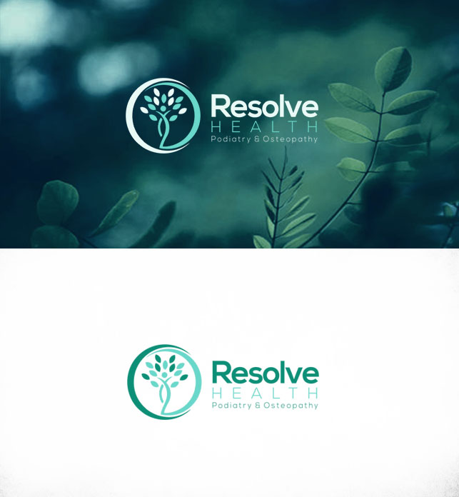 Design de Logo par nikkiblue pour Resolve Health Podiatry and Osteopathy | Design #28858299