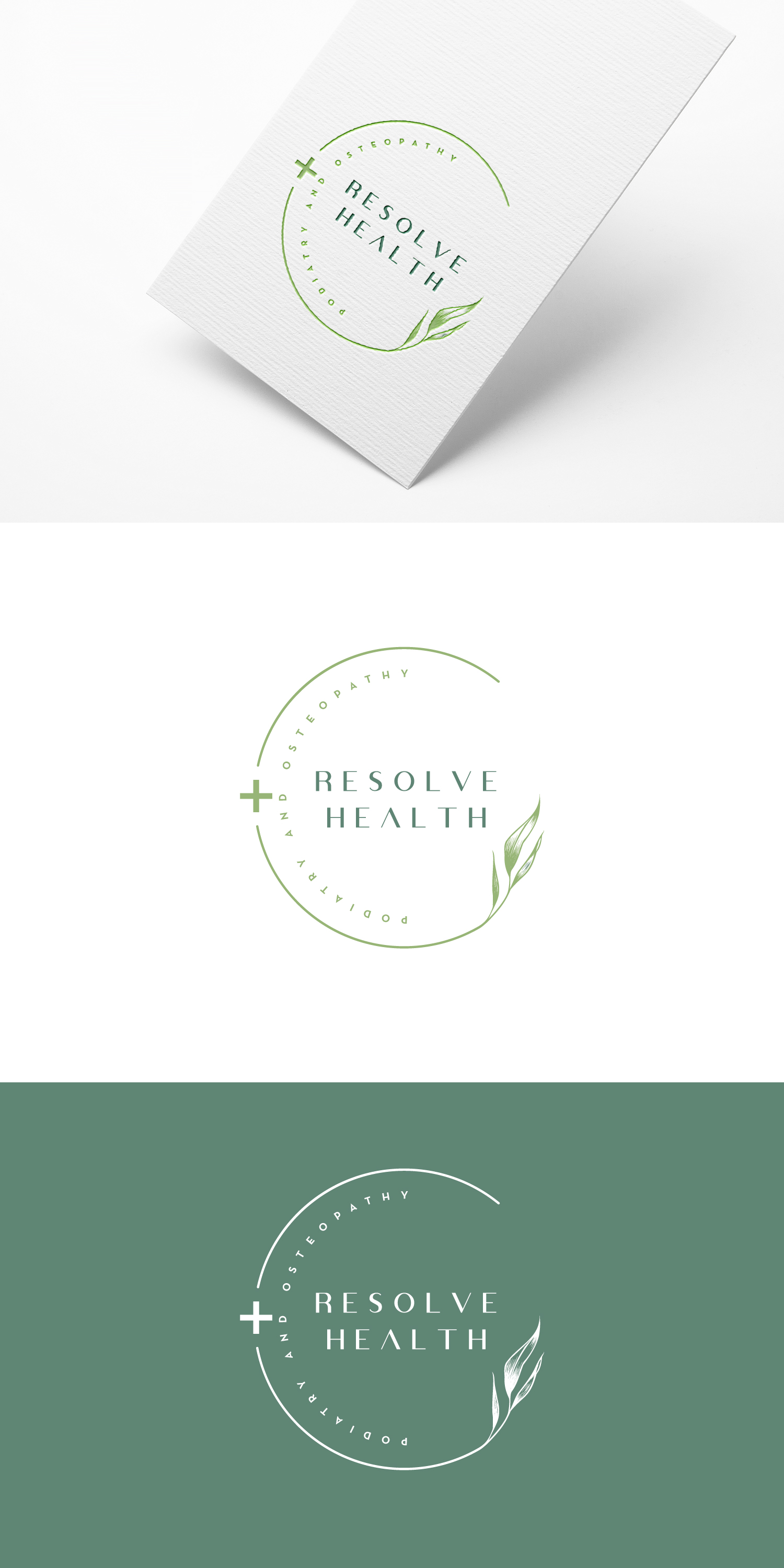 Logo Design by Idea Master Plus for Resolve Health Podiatry and Osteopathy | Design #28857478