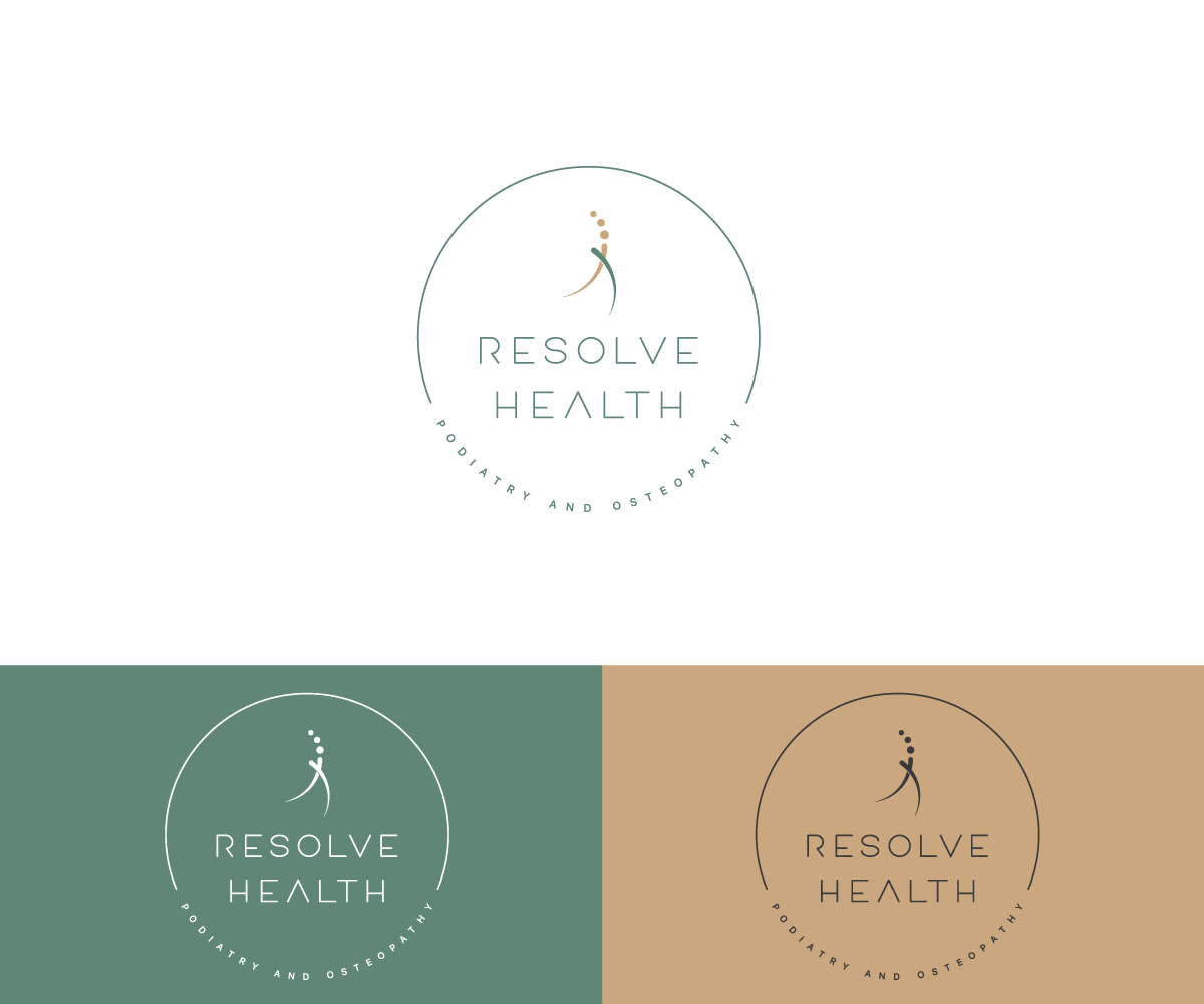 Logo Design by Lilie for Resolve Health Podiatry and Osteopathy | Design #28841378