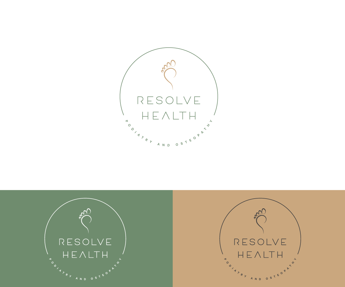 Logo Design by Lilie for Resolve Health Podiatry and Osteopathy | Design #28841420
