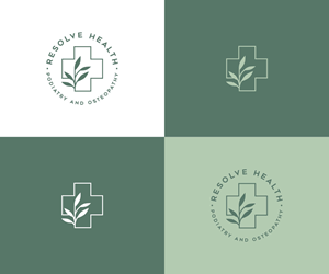 Logo Design by ecorokerz for Resolve Health Podiatry and Osteopathy | Design: #28840476