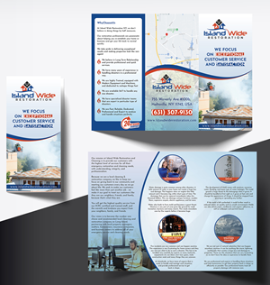 Tri fold flyer design for restoration company | Flyer Design by creativemood438