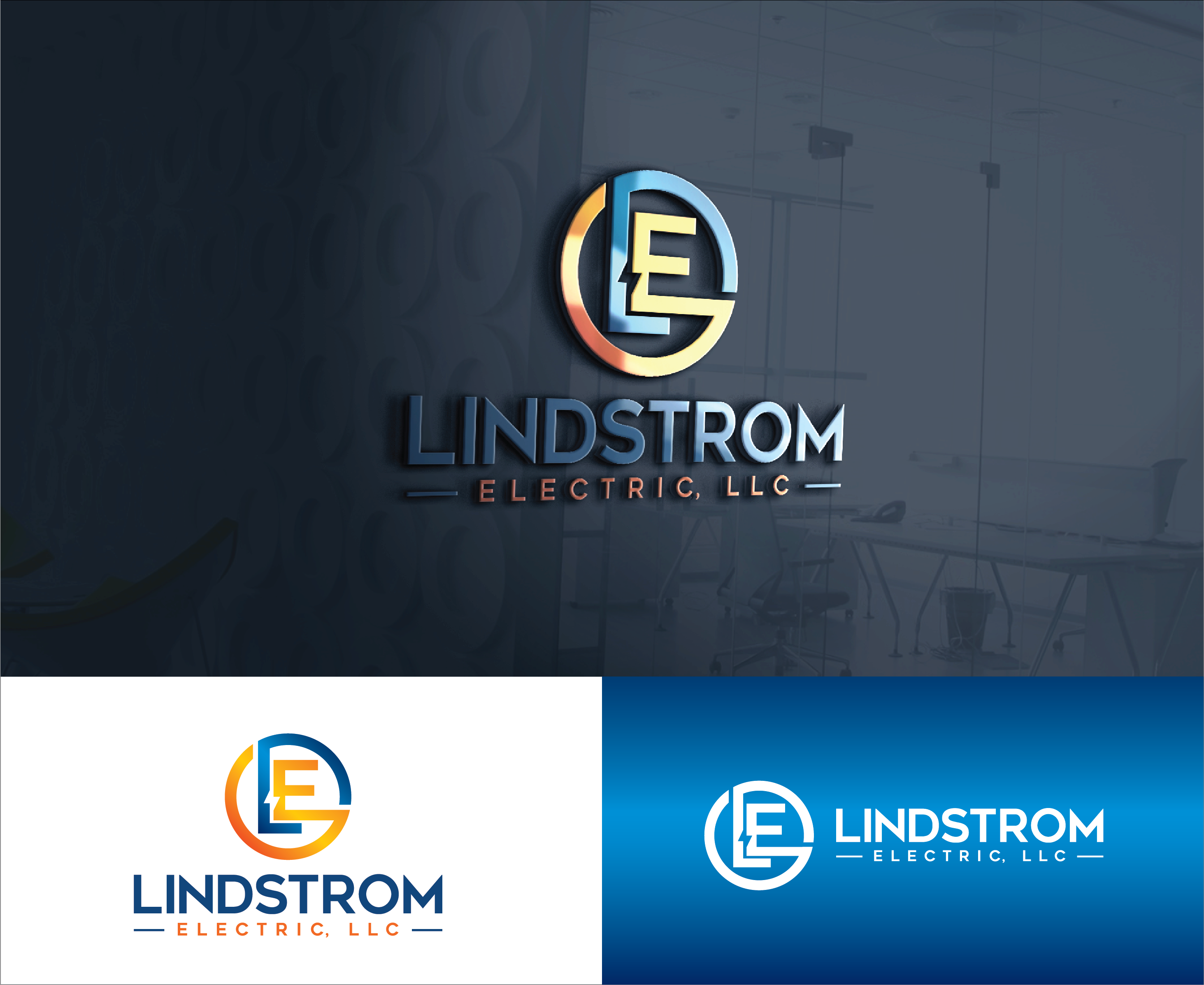 Logo Design by gauravgraphy for Lindstrom Electric, LLC | Design #28842953