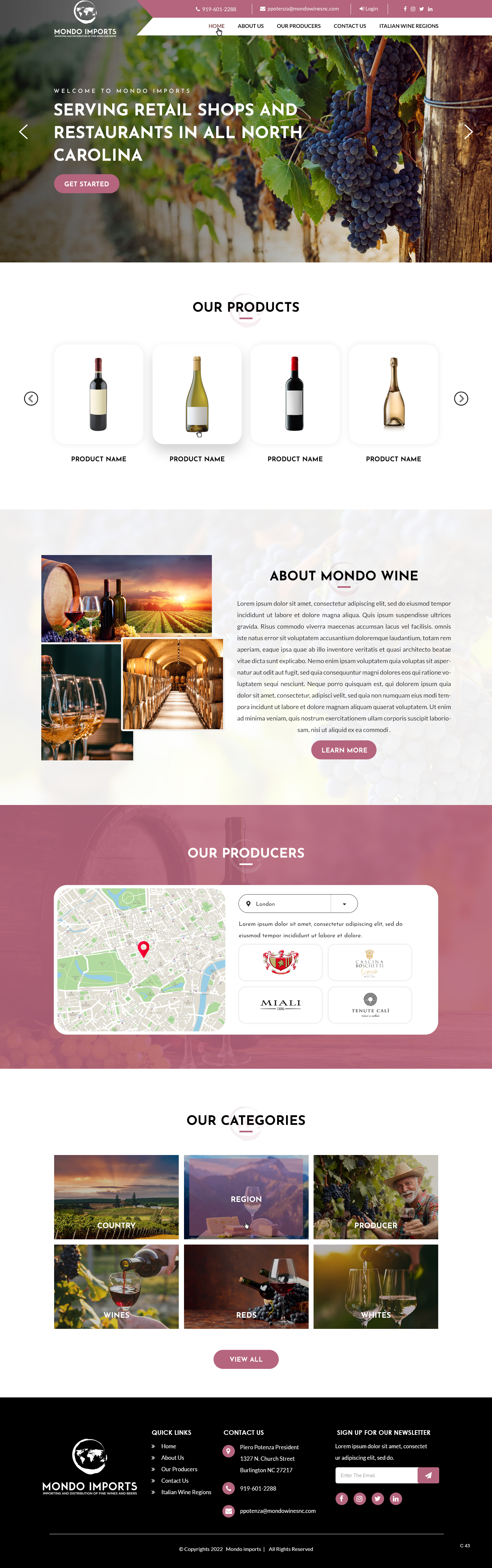 Web Design by pb for Mondo Imports LLC | Design #28853162