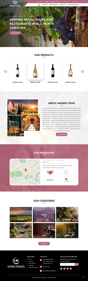 Web Design by pb for Mondo Imports LLC | Design: #28853162