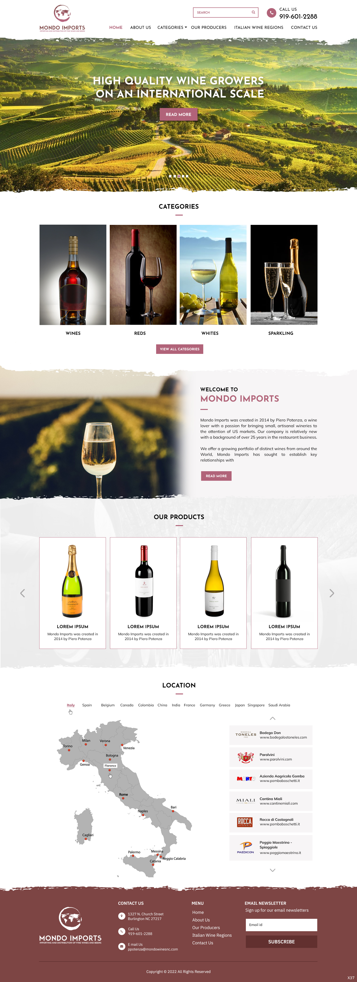 Web Design by pb for Mondo Imports LLC | Design #28853164