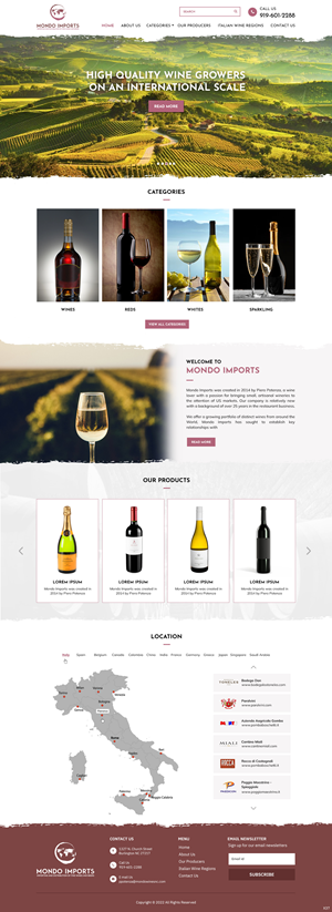 Web Design by pb for Mondo Imports LLC | Design: #28853164