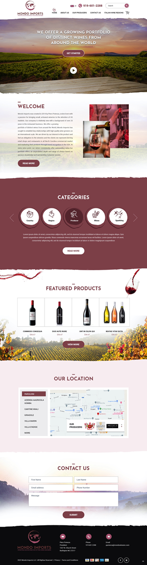 Web Design by pb for Mondo Imports LLC | Design: #28857806