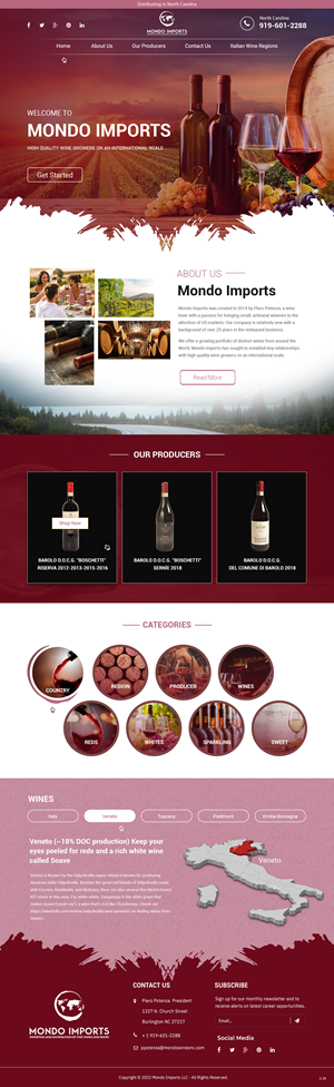 Web Design by pb for Mondo Imports LLC | Design: #28857807