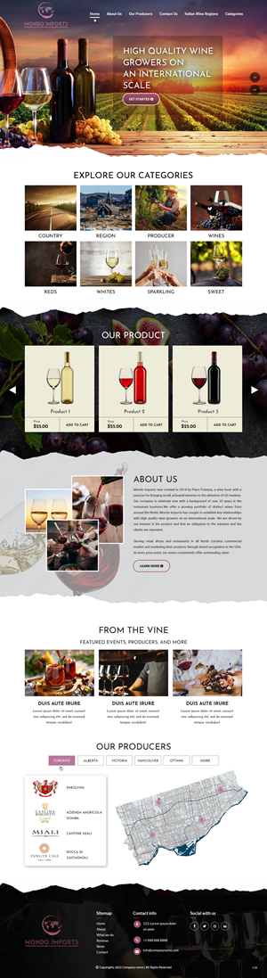 Web Design by pb for Mondo Imports LLC | Design: #28857808